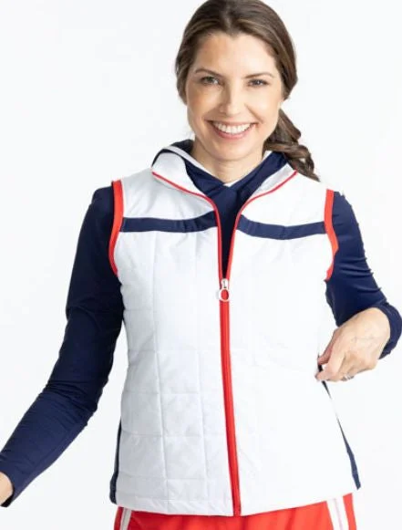 Chill Layer Golf Vest - White - FINAL SALE