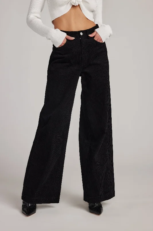 Clarence Black Corduroy Pants