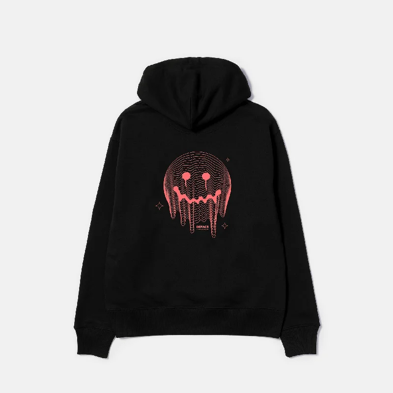 Deface TOPO Hoodie (Black/Pink)