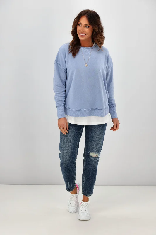 Foxwood Delilah Crew Light Blue