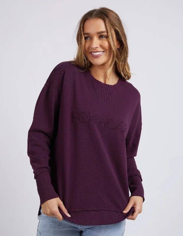 Foxwood Simplified Crew Plum