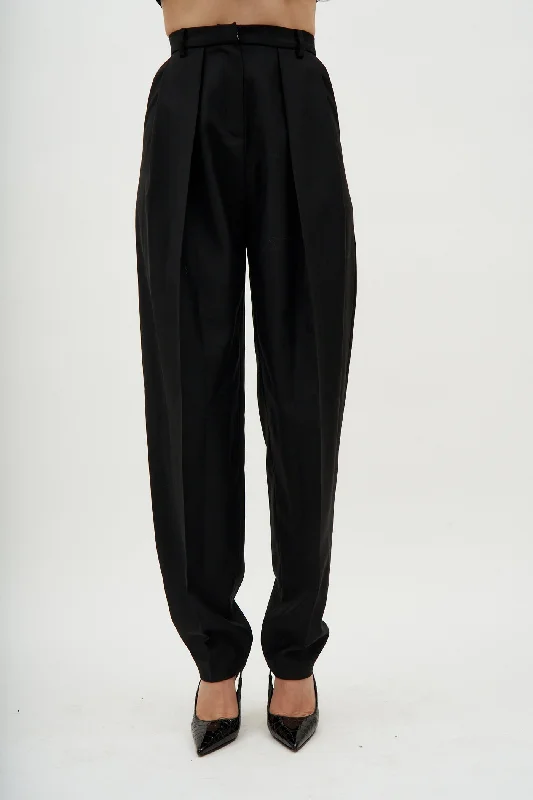 Shaldon Black Wool Pants