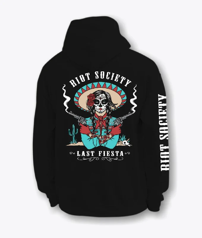 The Last Fiesta Vaquera Cowgirl Mens Hoodie