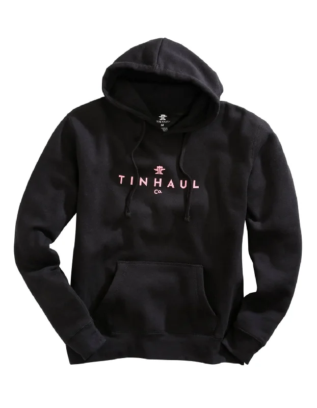 Tin Haul Womens Black Cotton Blend New Logo Hoodie