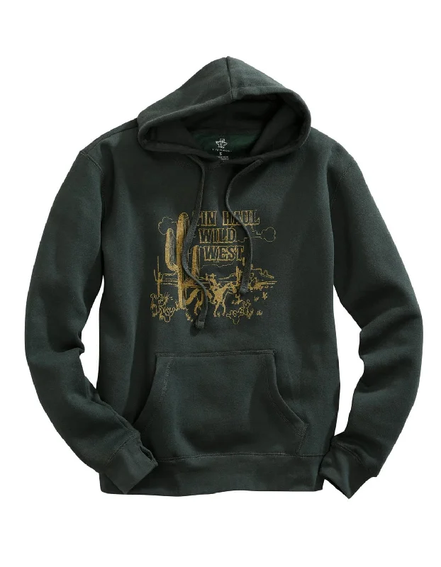 Tin Haul Womens Green Cotton Blend Wild West Hoodie