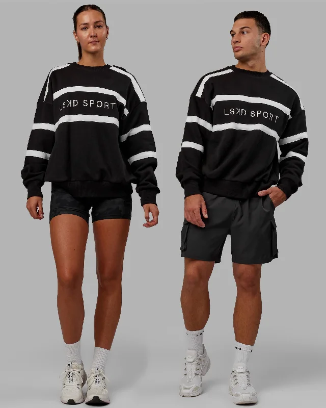 Unisex Collateral Sweater Oversize - Black-White