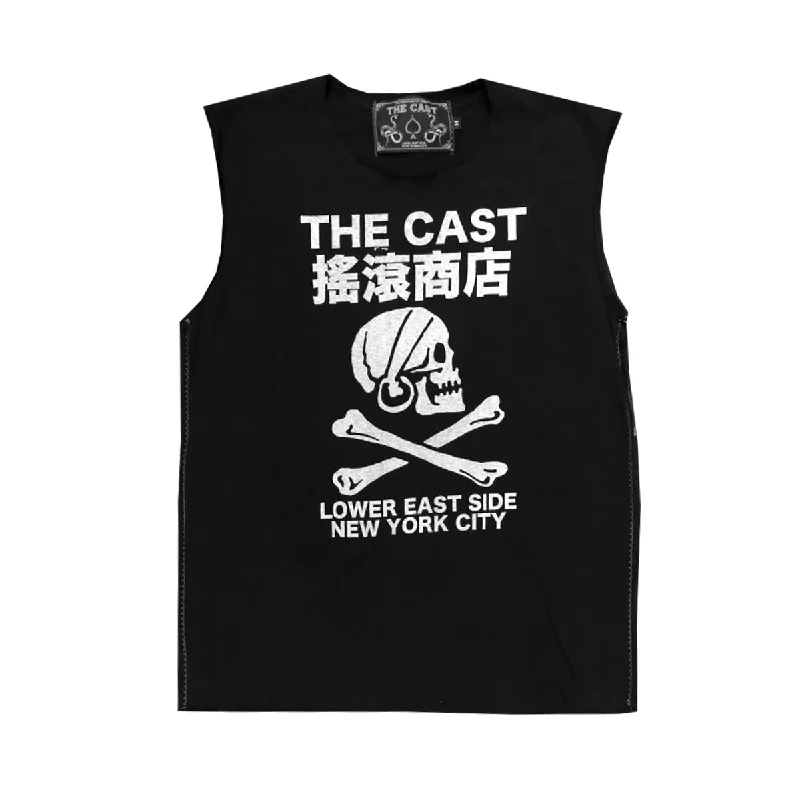 THE CAST T - BLACK (CUT UP)