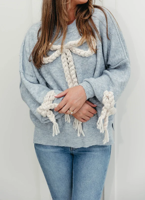 Best Of Bows Sweater - Blue