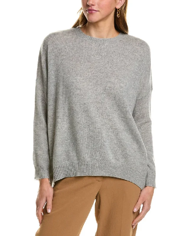 Kier + J Dropped-Shoulder Dolman Cashmere Sweater