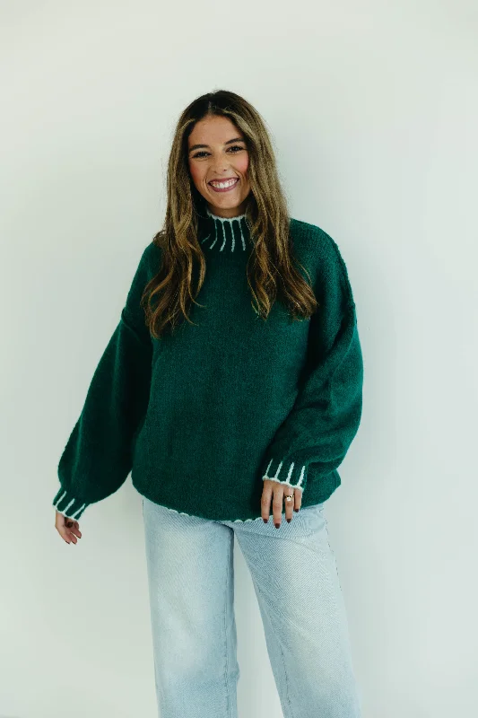 Word On The Street Sweater - Rosemary Green