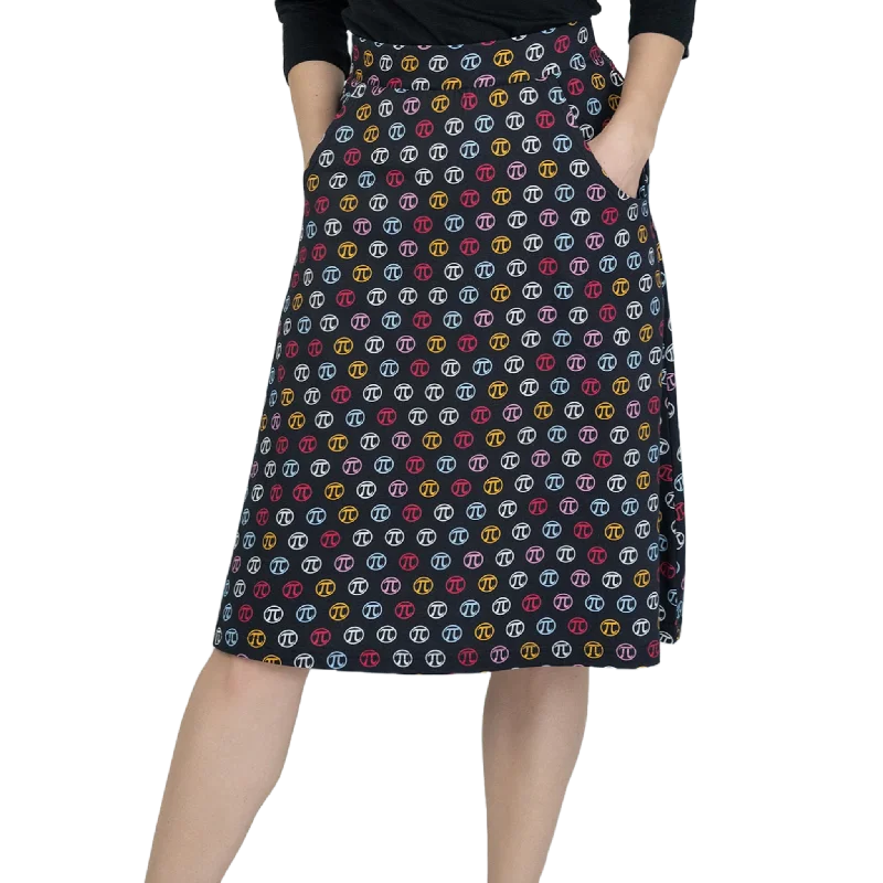 Pi Icon A-Line Skirt [FINAL SALE]