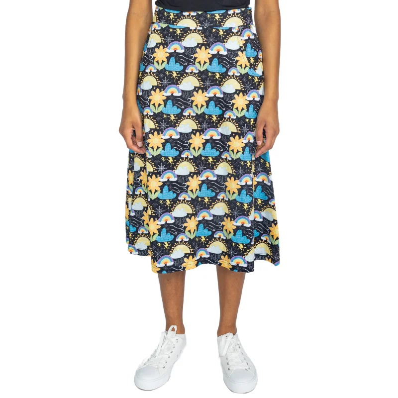 Weather A-Line Midi Skirt