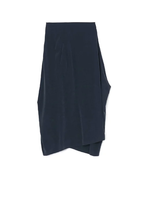 CREPE de CHINE PANEL TUCK FLARED SKIRT