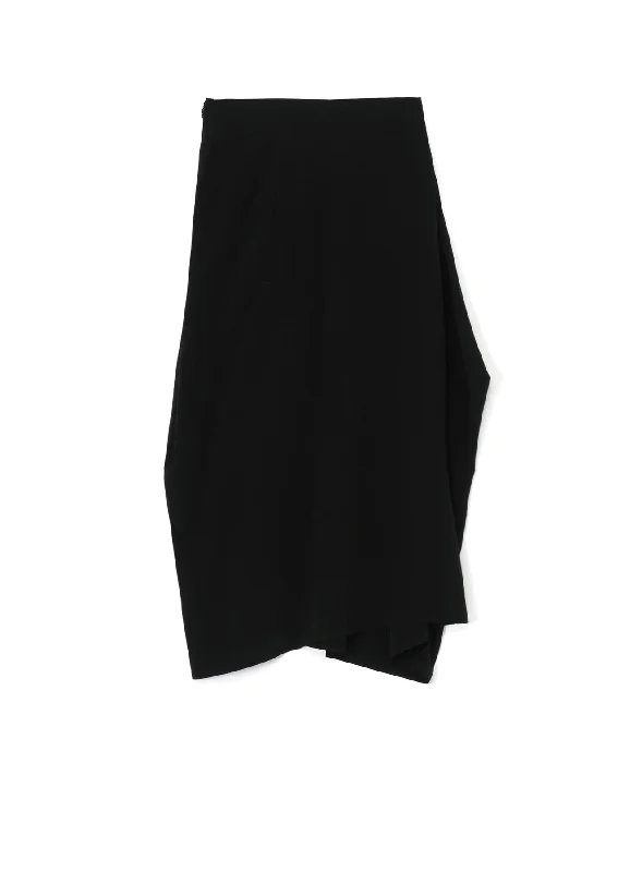 CREPE de CHINE PANEL TUCK FLARED SKIRT