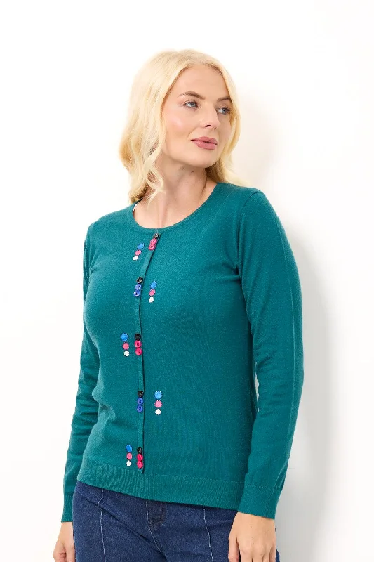 Button Jumper-Teal