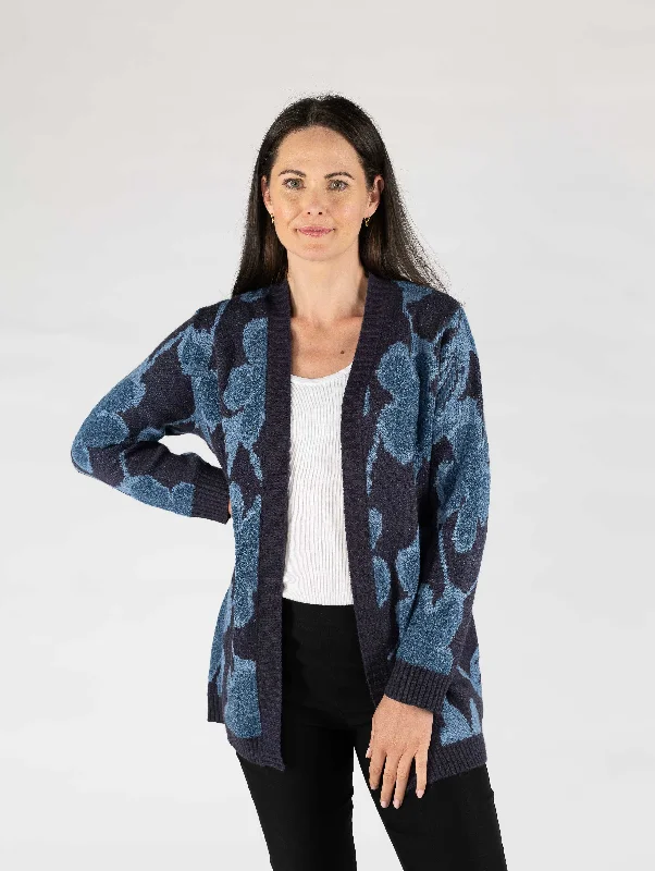 Edge To Edge Cardigan-Navy/Blue