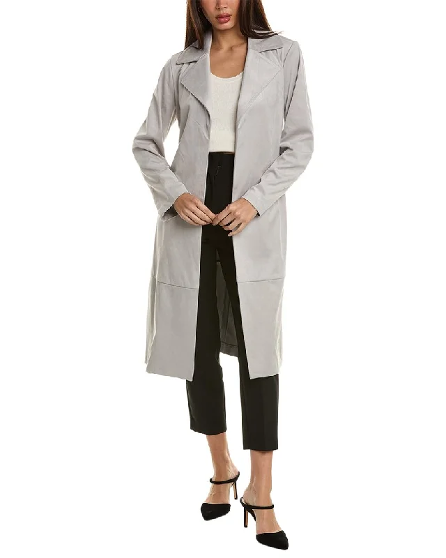 Elie Tahari Open Front Trench Coat